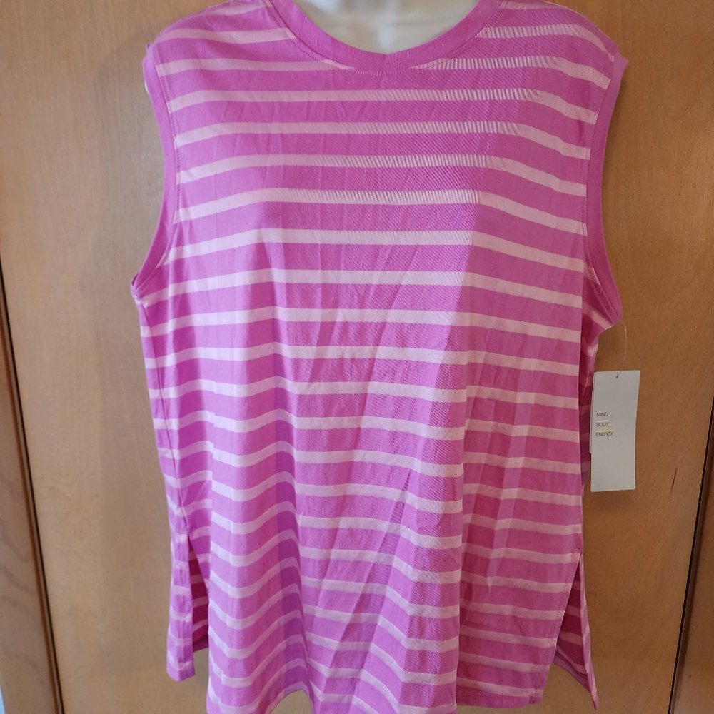 Zella - Size Large Sleeveless Shirt - Pink Surprise - New with tags